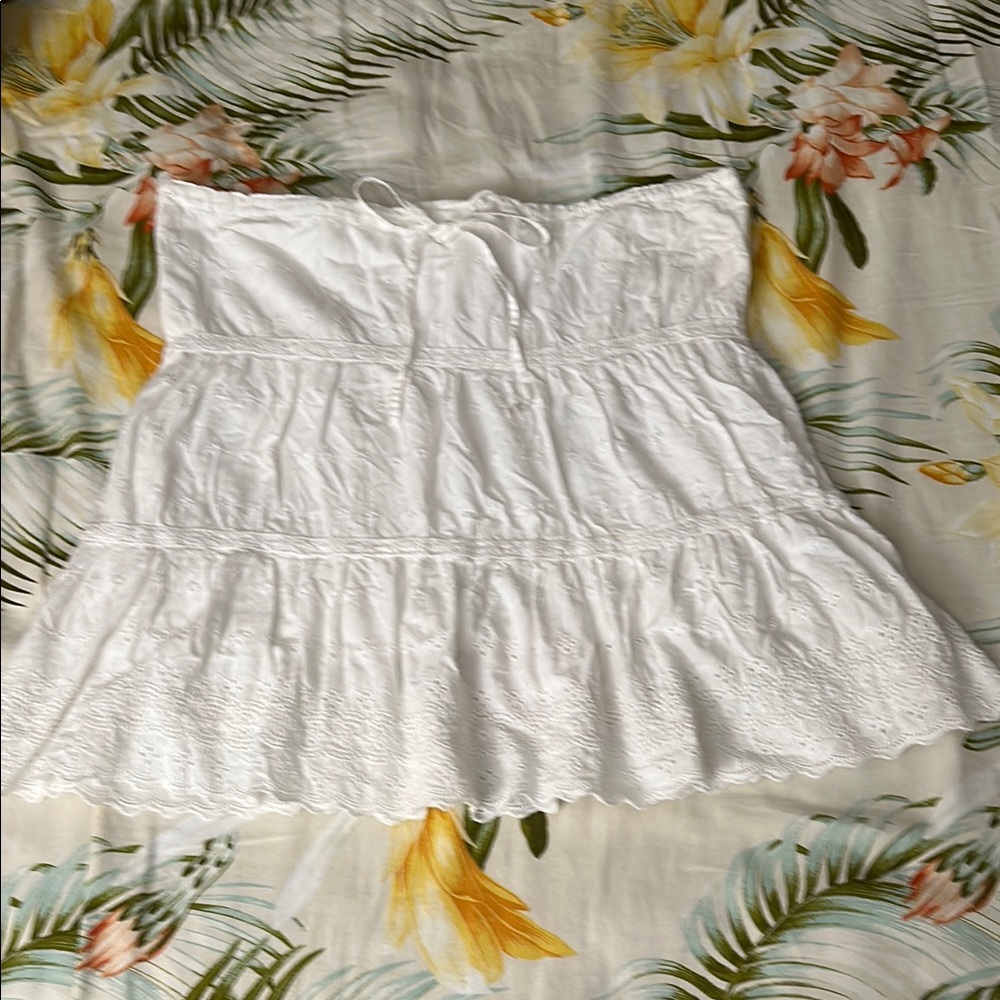 GAP White Midi Skirt